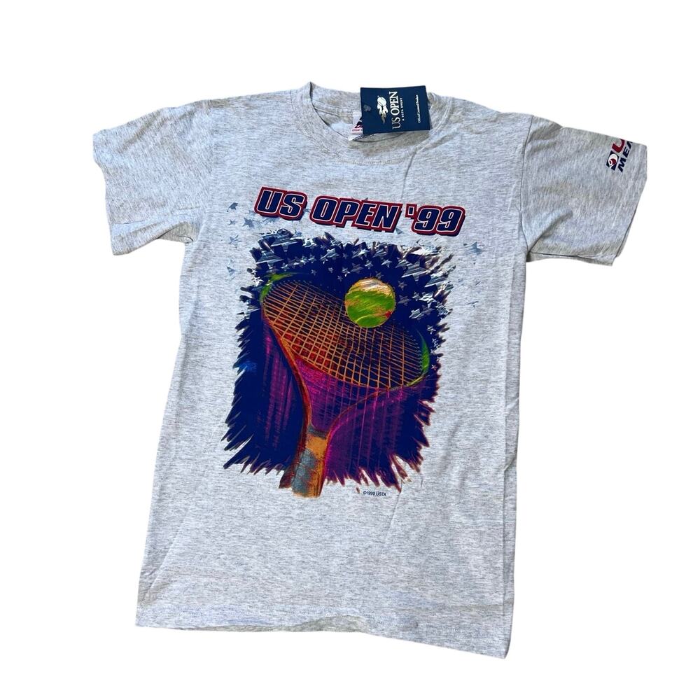 Vintage 1999 US Open Tennis T-shirt 90s NWT Men’s Small Single Stitch Retro USTA
